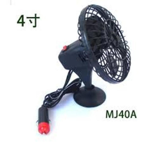 Imagem 3 de 5 de Ventilador Carro Caminhao Automotivo Com Ventosa Na Base 12v