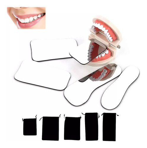 5 Unids Espejo Intraoral Dental, Espejo Oclusal Reflector