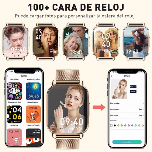Bluetooth Llamada Mujer Smartwatch Hombre Deporte Mirar