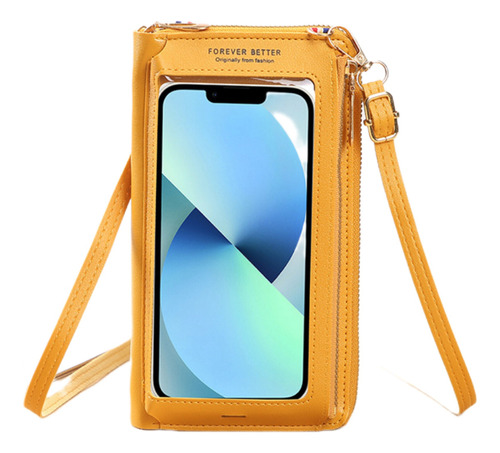 Bolso Celular Billetera Táctil Cuero Pu 