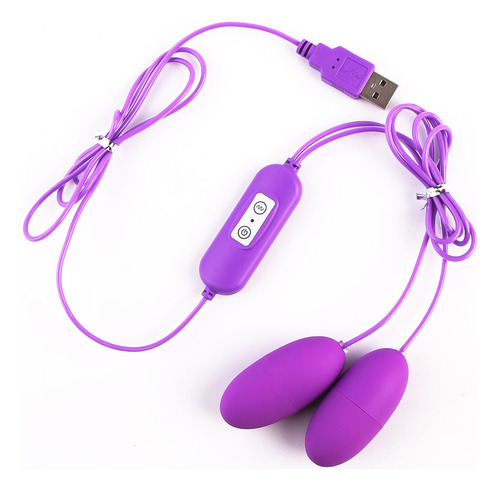 Huevo Recargable Con Enchufe De Doble Vibración Con Mando A