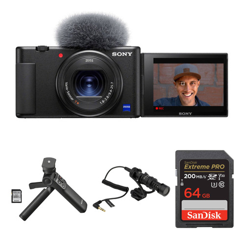 Kit De Vlogging Y Video Online Con Cámara Digital Sony Zv-1