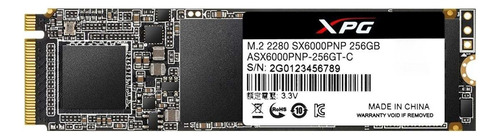 Disco sólido SSD interno XPG SX6000 Pro ASX6000PNP-256GT-C 256GB