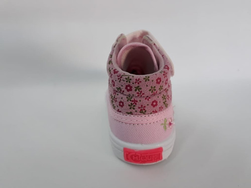 Tênis Bota Infantil Chique Top Lona Rosa Menina Bordado