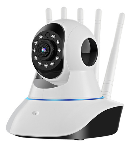 Cámara De Seguridad De 1080p Con Rotación De 360° Y Visión N