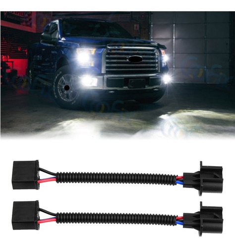 2 Unids H4 Hembra A H13 Macho Adaptador De Conversión De Far