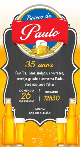 Convite Virtual Boteco