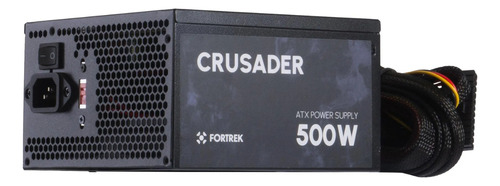 Fonte Gamer Atx Fortrek Crusader 500w Conector P8 4+4 Pinos