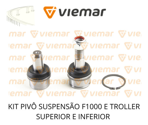 Kit Pivô Suspensão F1000 E Troller Superior E Inferior