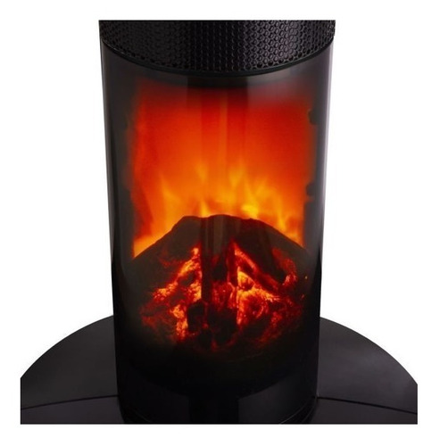Imagen 3 de 4 de Calefactor eléctrico Liliana Towerflame TCH50 negro 220V-240V