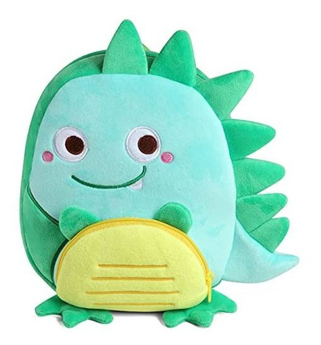 Mochila De Plush Pequeña 4.6 L  Dinosaurio Sonriente