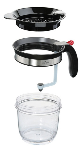 Jarra Separadora De Grasa/colador Con Liberación Comfort 1 L Color Negro