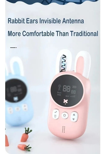 Radios Walkie Talkie De Conejito For Niños De Juguete