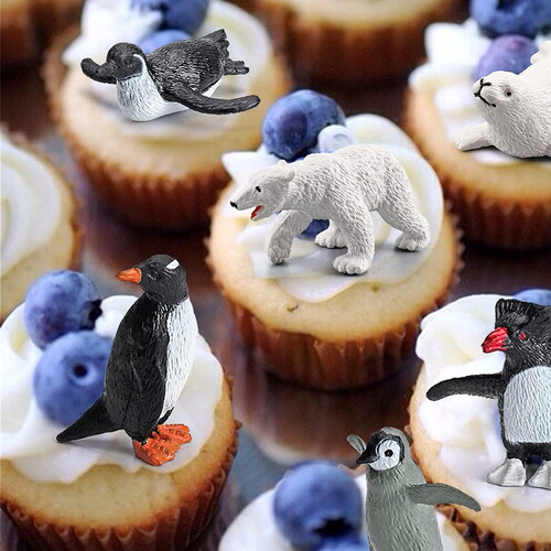 Juego De Figuras Pingüino Ártico 10 Piezas Decoración
