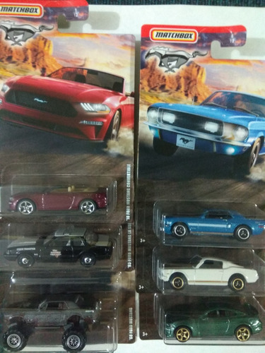 Matchbox Serie Mustang 6 Lx Ssp 68 65 19 Gt Coupe Conver Mb5