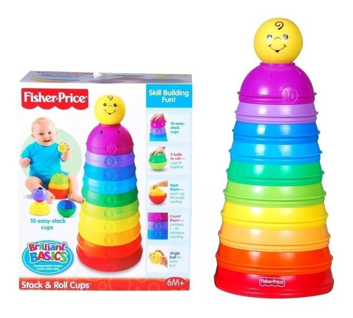 Torre De Potinhos Para Bebês - Fisher Price W4472 Mattel