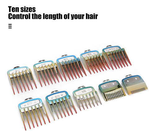 Set De Guía De Reemplazo De Corte De Pelo De 10 Piezas Con L