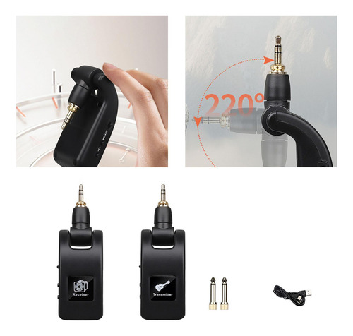 Kit De Áudio Sem Fio Para Instrumentos Musicais 2 Peças
