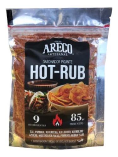 Sazonador Hot Rub X 85 Gr - Areco 