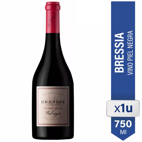 Vino Bressia Piel Negra Pinot Noir 750cc 