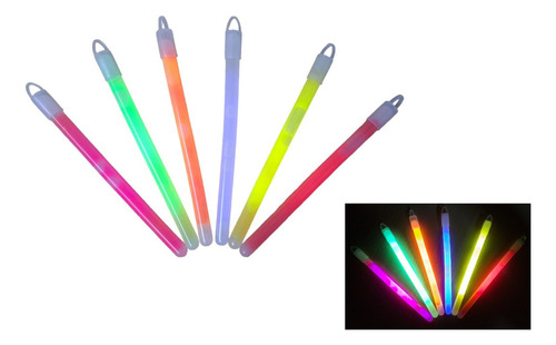 10 Colgantes Varas Neon Luminosos Cotillon - Cienfuegos - Color Multicolor