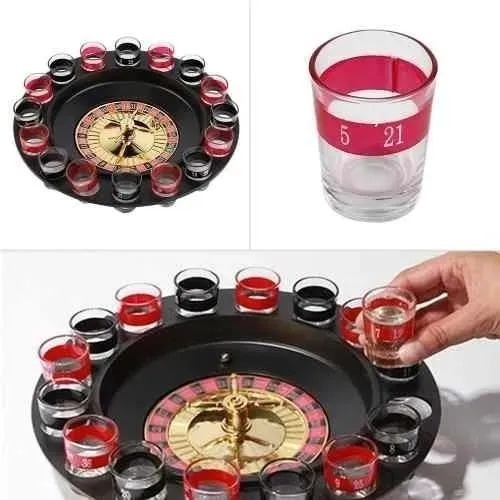 Juego Ruleta Casino Shots Tragos Licor Tequila Premium Pro