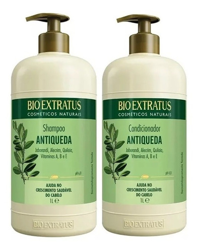 Bio Extratus Jaborandi Antiqueda Shampoo 1l Condicionador 1l