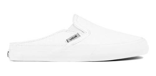 Zapatilla Vicus Mule Lona Blanco