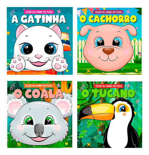 Coleção Meu Livrinho com Pelúcia - Kit com 4 Livrinhos