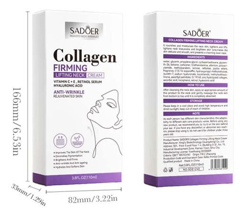 Crema Hd Para Tensar Y Levantar El Cuello K, Tipo Rodillo,