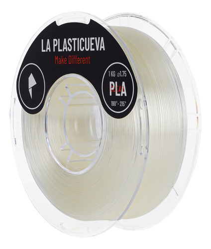 Pla 1.75 - 1kg Filamento Para Impresión 3d - La Plasticueva Color Clear Transparente