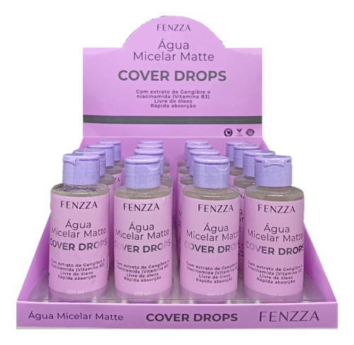 16- Agua Micelar Matte Cover Drops Fz51047 Fenzza Atacado Sj