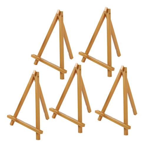 5x Mini Cavalete De Madeira Quadro Cavalete De Mesa Suporte