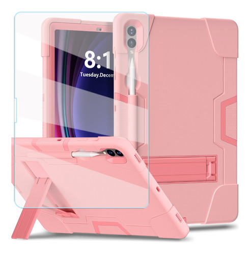 Mica + Funda Uso Rudo Samsung Galaxy Tab S9+ S9 Fe Plus Fe+ 