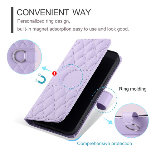 Funda Para Xiaomi Poco M6 Plus/c75/m7 Pro 5g Wallet De Piel Sintética Con Soporte Abatible Que Protege La Funda Del Telé