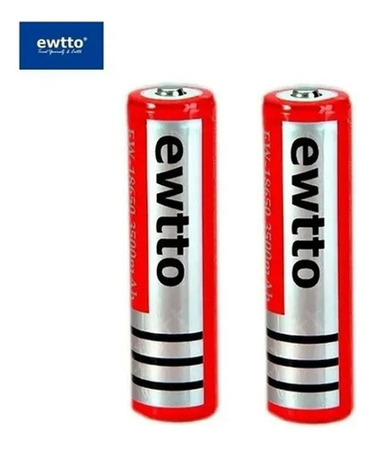 2 Pilas Baterías De Litio Recargables 18650 - 3500mah