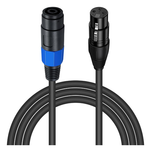 Cable Speakon Xlr De 6 Pies, Adaptador Hembra De 3 Pine...