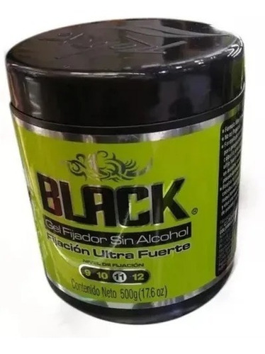 Gel Cabello Rolda Black 500gr - g a $41000