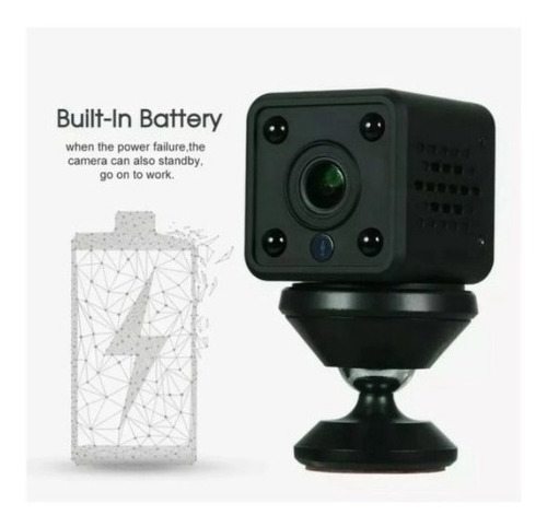 Imagem 7 de 7 de Mini Câmera Espiã Wi-fi Bateria Hd 1080p Sem Fio Mycam