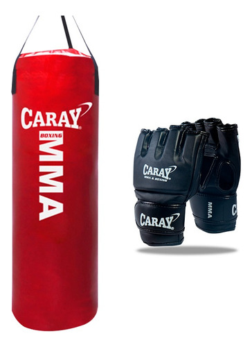 Saco De Boxeo Profesional 1 Mt X 30 + Guante Mma Caray 