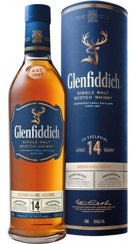 Whisky Glenfiddich 14 Años Bourbon Barrel Reserve 750ml