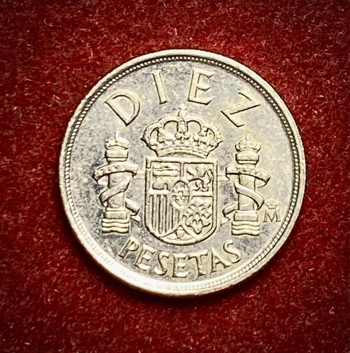 Moneda 10 Pesetas España 1983 Km 827 Juan Carlos 1