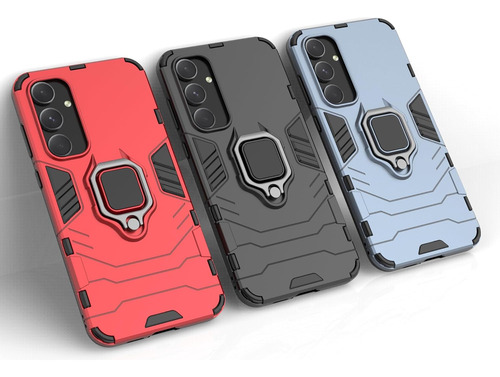 Funda Uso Rudo Carcasa Para Samsung Galaxy A55 5g +mica Negro Samsung Galaxy A55 5g