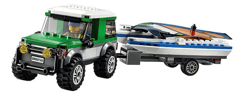 Vehículos Lego City Grandes 4 X 4 Con Catamarán 60149