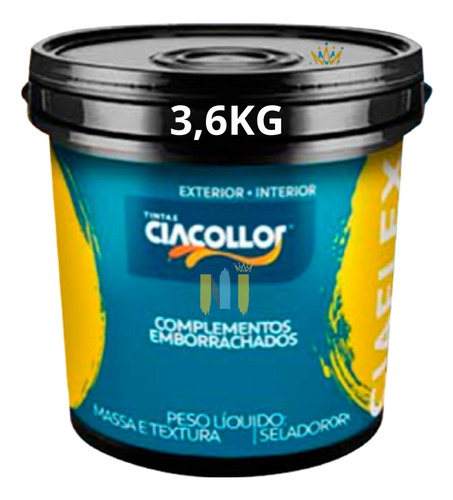 Tinta Elastica Selador Emborrachado 3,6 Kg Protege Cor Branco