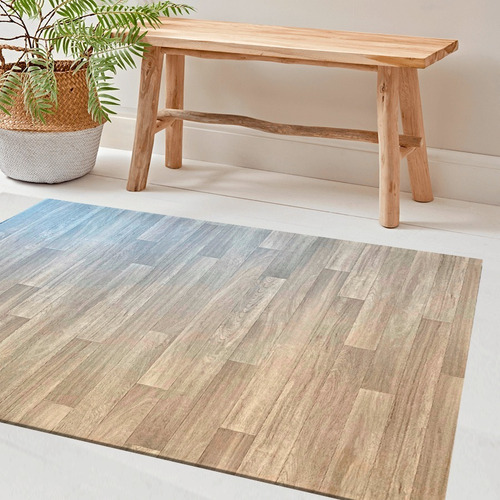 Alfombra Vinilica 100x150 Madera Cocina Baño Pasillo Balcon