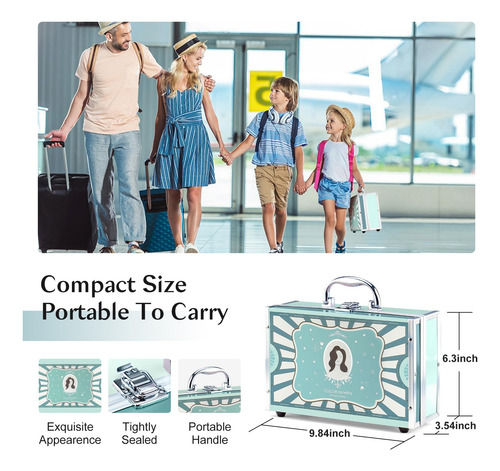 Makeup Kit Color Nymph All In One For Girls W/ Train Case