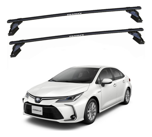 Barras De Techo Eqmax Acero Negro Toyota Corolla 2020+