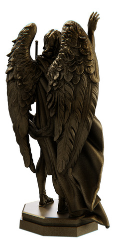 Estátua São Gabriel Arcanjo Mensageiro - Coleção Sublime Cor Cor Ouro Velho