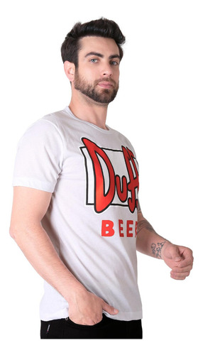 Playera Hombre Moda Camiseta Blanco Simpson 58204840
